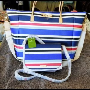 NWT Kate Spade Diaper Bag w/ changing pad